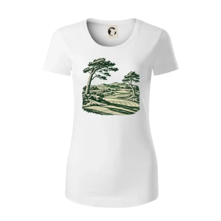 Golfové hřiště v retro rytině