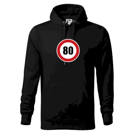 Dopravná značka - obmedzenie rýchlosti 80