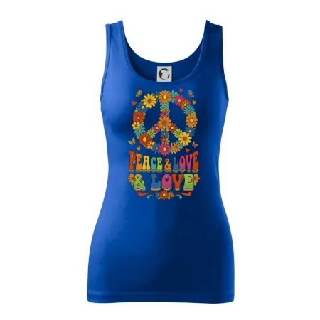 Peace and love - na výšku s květy