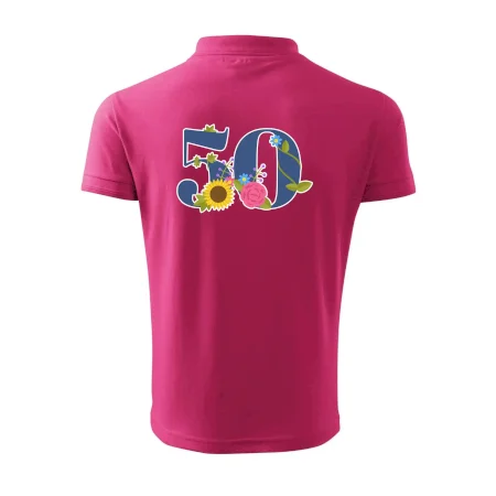 Kvetinové číslo kreslené - 50