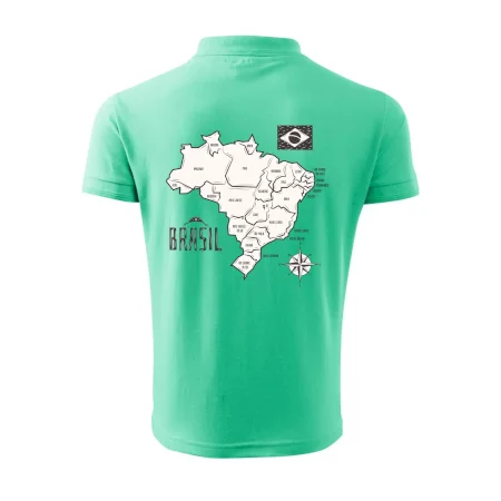 Brazília mapa s názvami regiónov