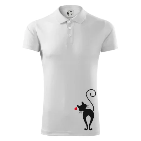 Zamilovaná mačka zozadu