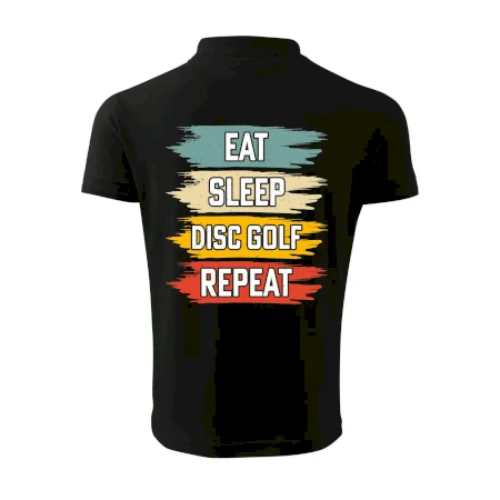 Disc Golf eat sleep barevné