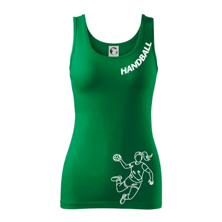 Handball nápis šikmo - dievča