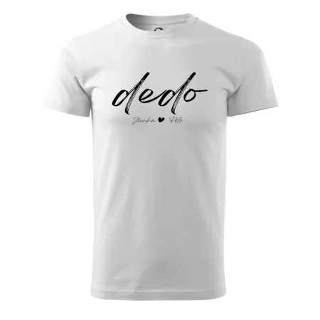 Dedo - tričko menami detí písacie písmo