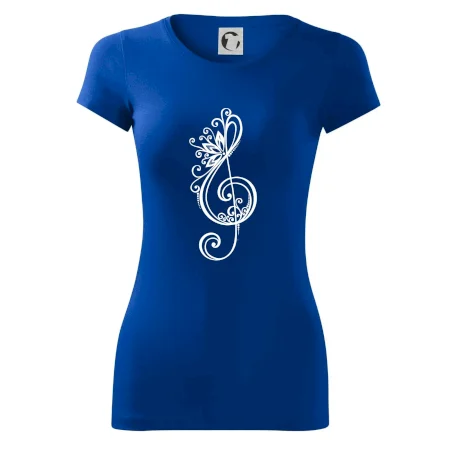 Husľový kľúč kvety