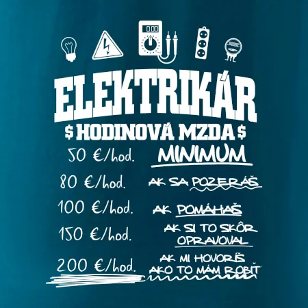 Hodinová mzda elektrikár
