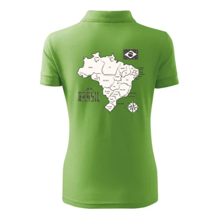 Brazília mapa s názvami regiónov