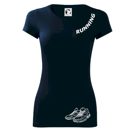 Running nápis šikmo