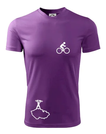 Mapa ČR + kolo na prsu