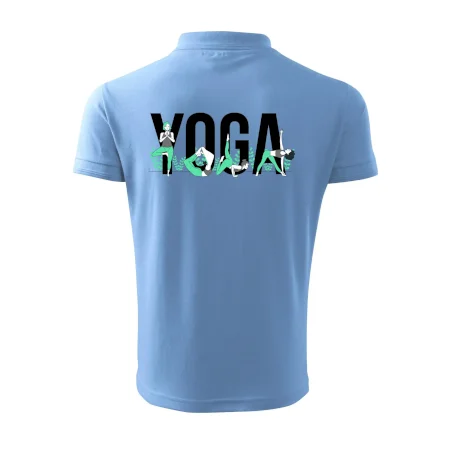 Yoga nápis farebný