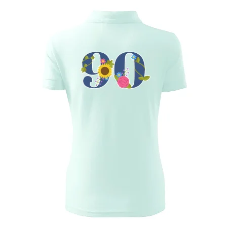 Kvetinové číslo kreslené - 90