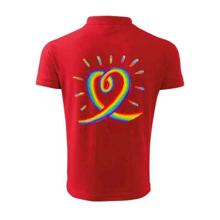 Srdce pride dúha kreslená