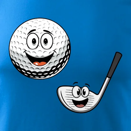 Parové tričko - Golfová palica a loptička