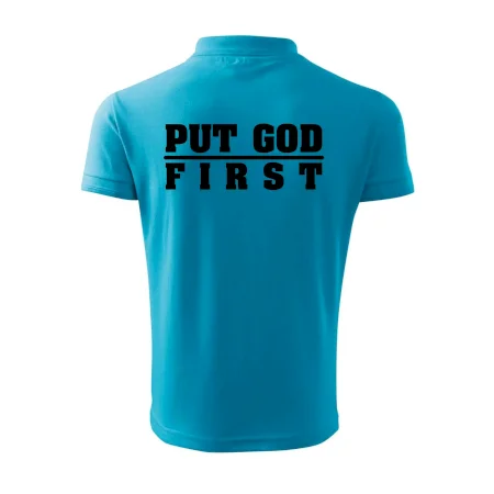 Put God first hrubý nápis