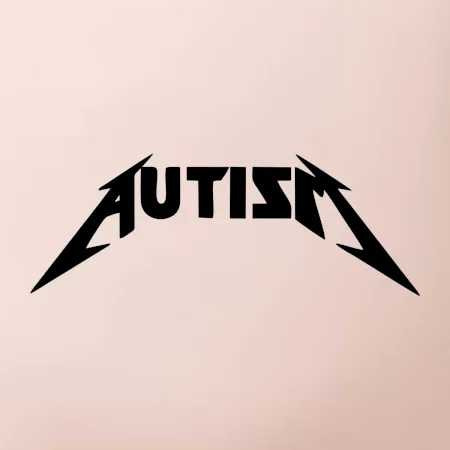 Autism rock nápis