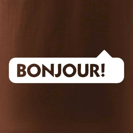 Nápis Bonjour