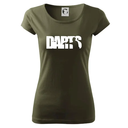 Darts - nápis so šípkarom