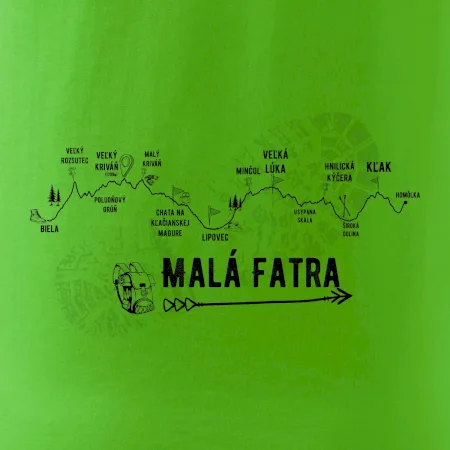 Profil kopca - Malá Fatra
