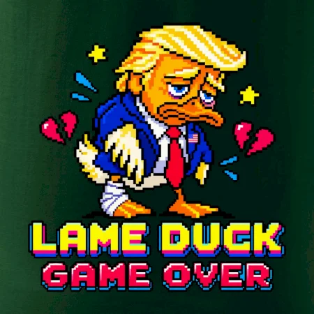 Trump lame duck pixel art game over