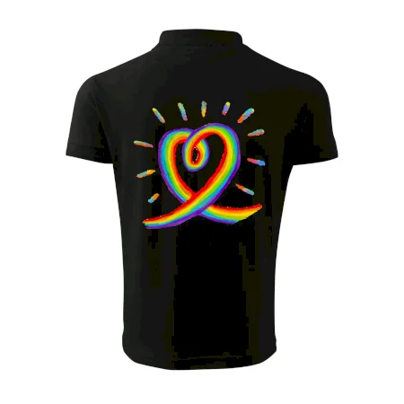 Srdce pride dúha kreslená