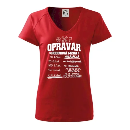 Hodinová mzda - opravár
