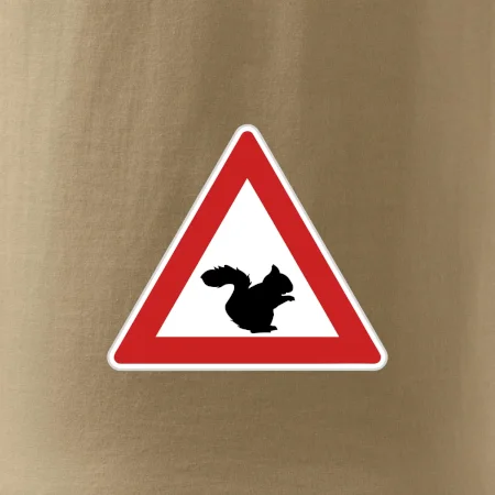 Dopravná značka - Pozor veverička