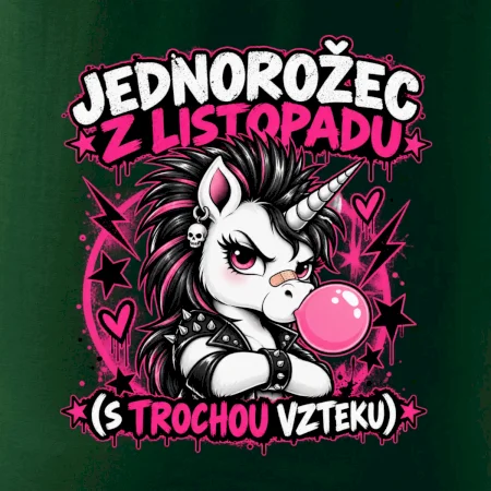 Novembrový punkový jednorožec s čírom