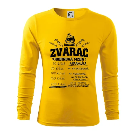 Hodinová mzda zvárač