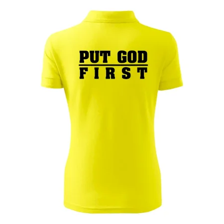 Put God first hrubý nápis