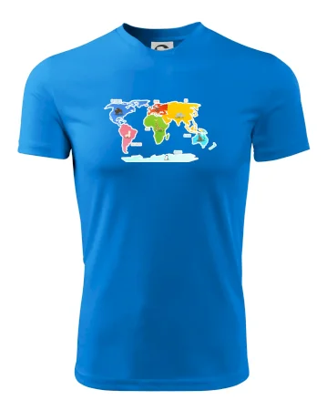 Svetové kontinenty s názvami a zvieratkami