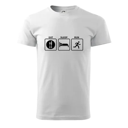 Eat sleep run štvorce