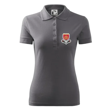 Folklór na prsníku tulipán