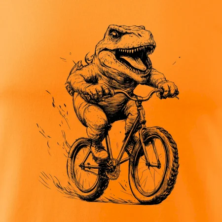Naštvaný Dinosaurus na bicykli