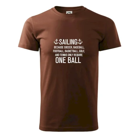 Sailing beacause one ball