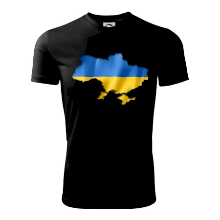 Ukrajina vlajka mapa