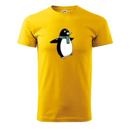 Tučniak so zeleným šálom