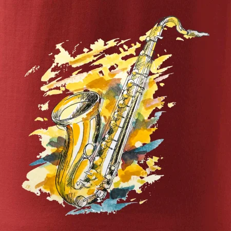 Saxofón maľovaný