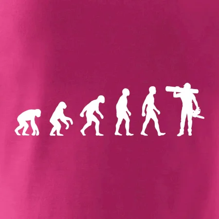Evolúcia drevorubač - píla a kmeň