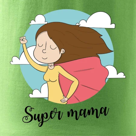 Kreslený obrázok Super mama