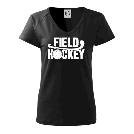 Field hockey loptička a nápis