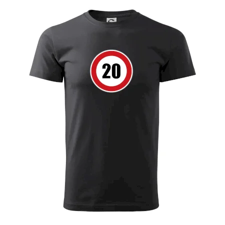 Dopravná značka - obmedzenie rýchlosti 20