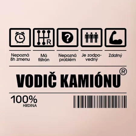 Čiarový kód - Vodič kamiónu