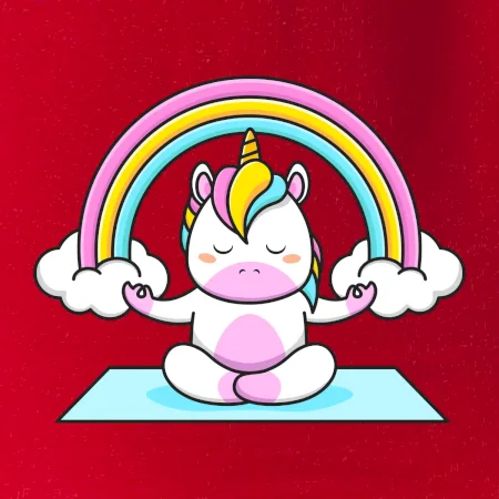 Yoga jednorožec - dúha