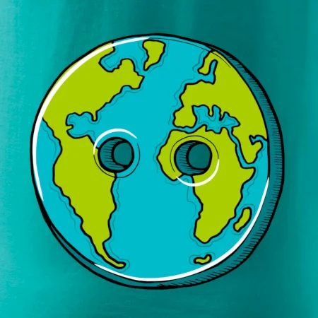 Planéta krajiny gombík (Pecka design)