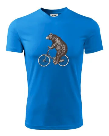 Medveď na bicykli