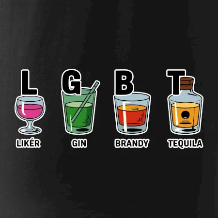 LGBT -  Likér, Gin, Brandy, Tequila