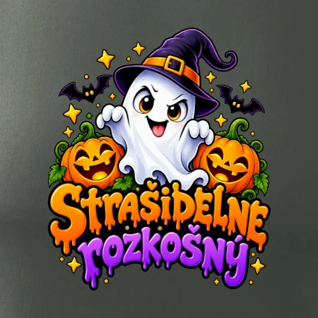 Strašidelne rozkošný duch s tekvicami