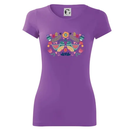 Folklór - dva farebné vtáčiky