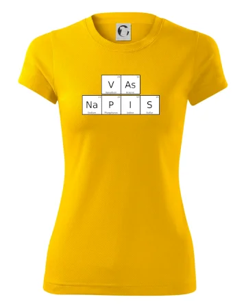 Vlastný nápis - periodická tabuľka